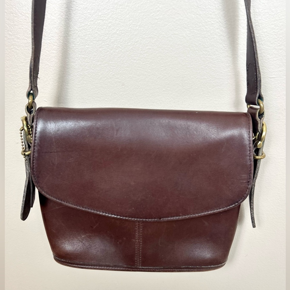 Coach Vintage Equestrian Bucket Flap Leather Purse